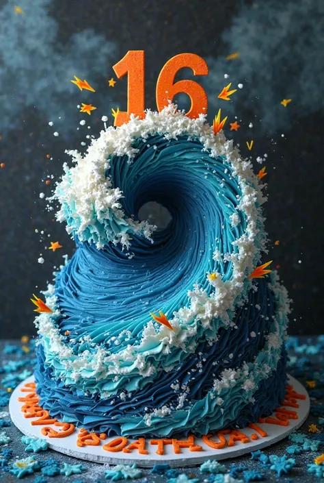 Hurricane 16th birthday cake that's easy to make 