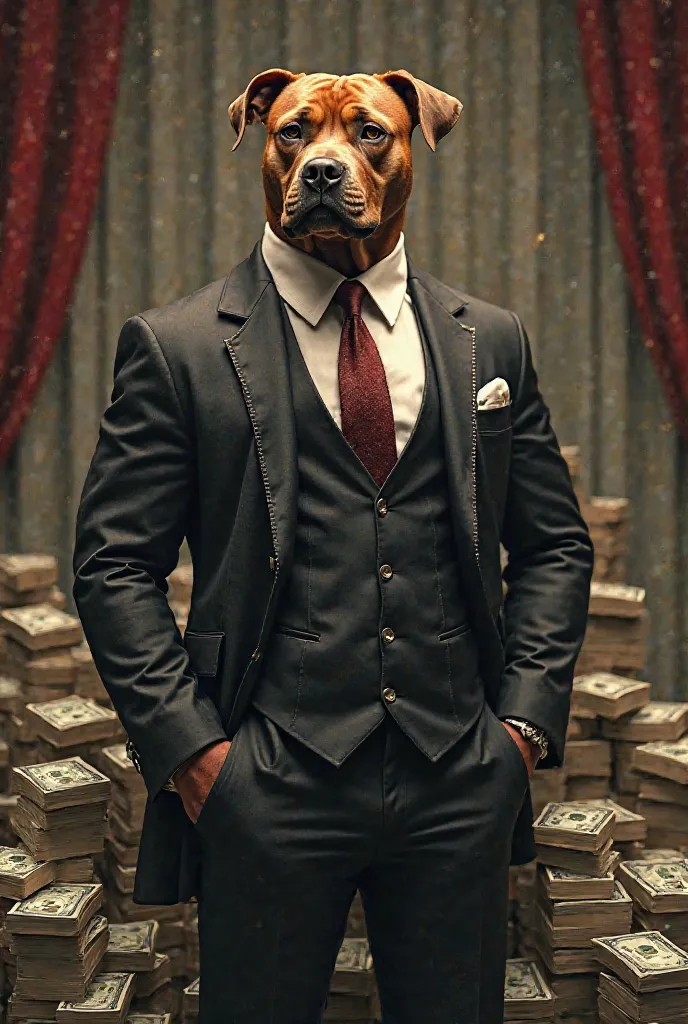 Pitbull in a suit and a lot of money