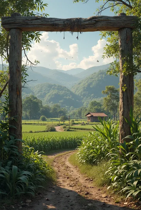 - Image of the beam (central object of the story).
- Scenes from rural life in Costa Rica (cornfield, cabin, field).
- Elements of nature (trees, animals, Landscapes).