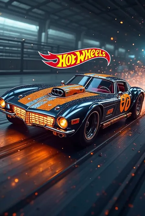 Put the name JOAO PEDRO  on the Hot Wheels logo
