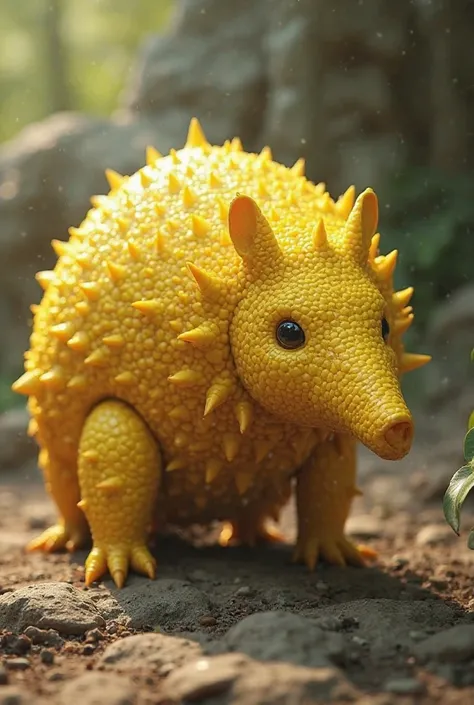 lemon fuse with armadillo in realistic image