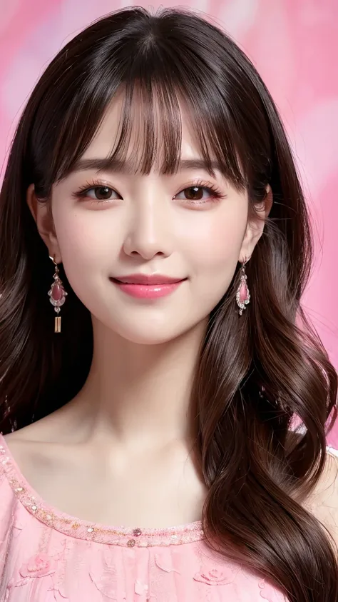 ((Highest quality,8k,masterpiece:1.3)), anatomically correct、1 girl,10th Generation,Gives a classy impression、long hair、smile,watching viewers,high resolution, masterpiece, asymmetrical bangs、textured skin, Ultra High Precision, A luxurious background、 pin...