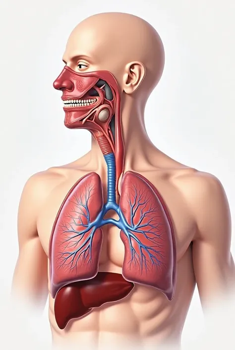 An image of the respiratory system 