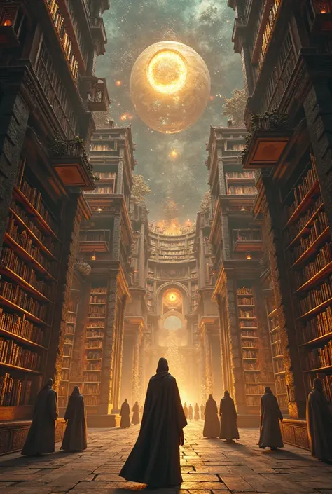 Scene 2: Entering the Library

(Camera Movement: Slow, Over-the-Shoulder Shot as the Door Opens)

The camera follows as the protagonist steps inside, revealing an enormous, multi-leveled chamber, stretching far beyond the eye can see. Massive floating book...