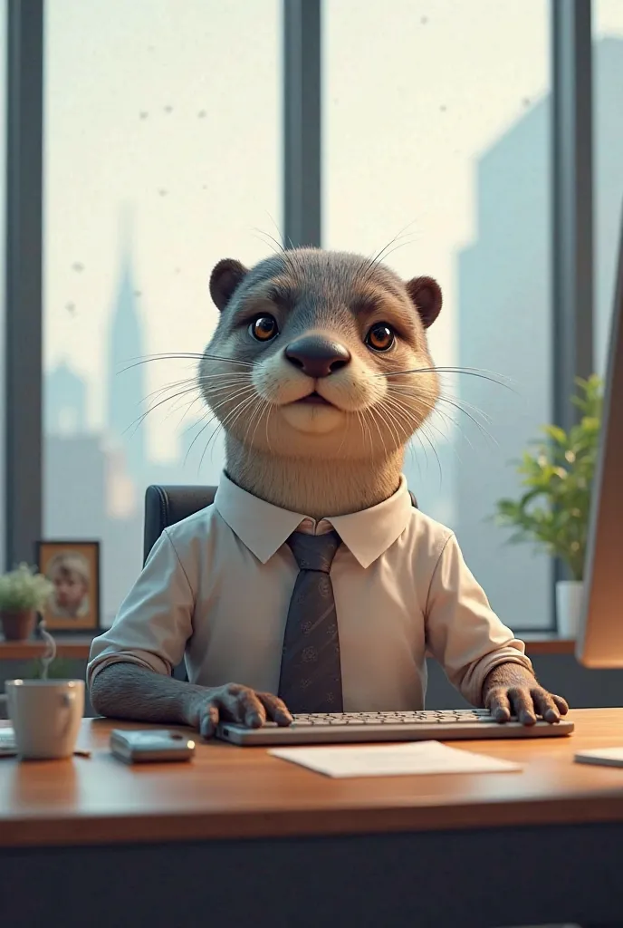 Otter office worker