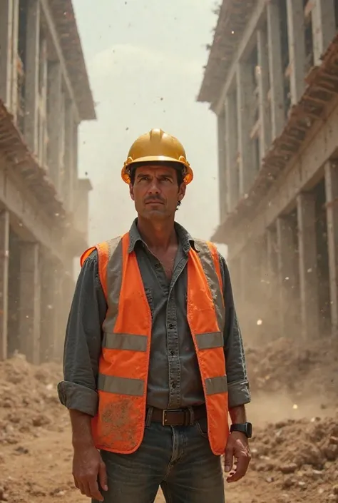 Tom Cruise, wearing a hard hat and a reflective vest, stood in the middle of the construction site, the sound of drills and machinery echoing around him. Dust swirled in the air as he surveyed the towering beams being set in place. His hands were calloused...