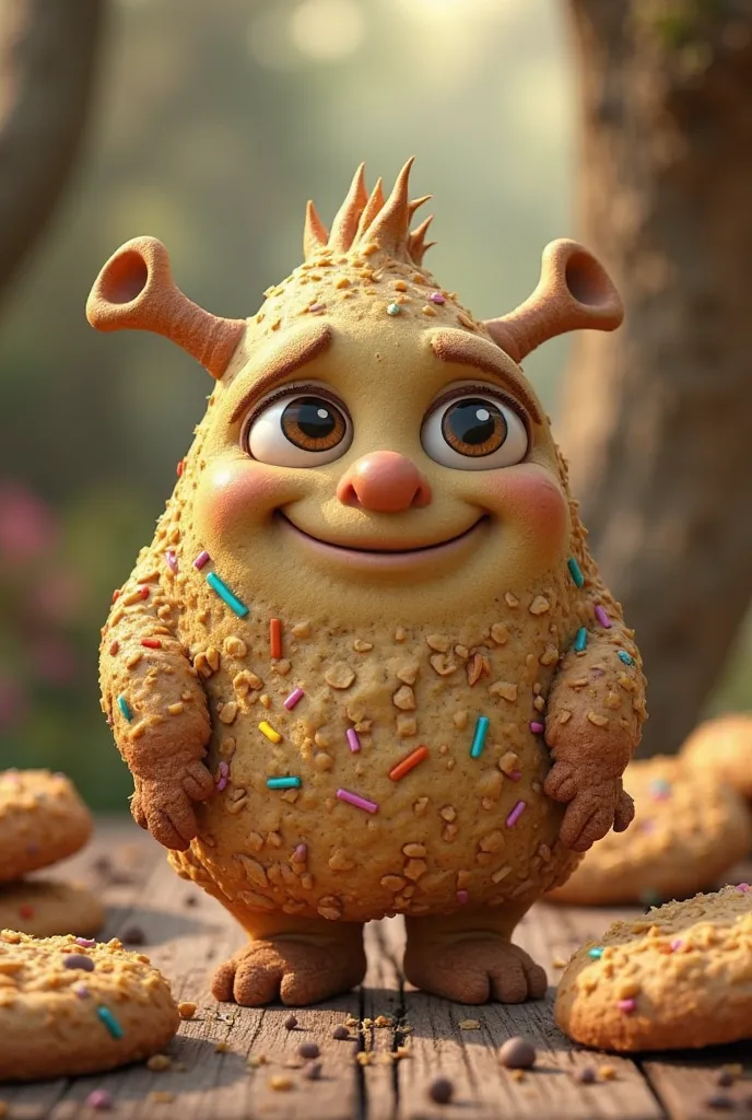 Make the version of the cookie character from the Shrek movie instead of gingerbread, be cookie