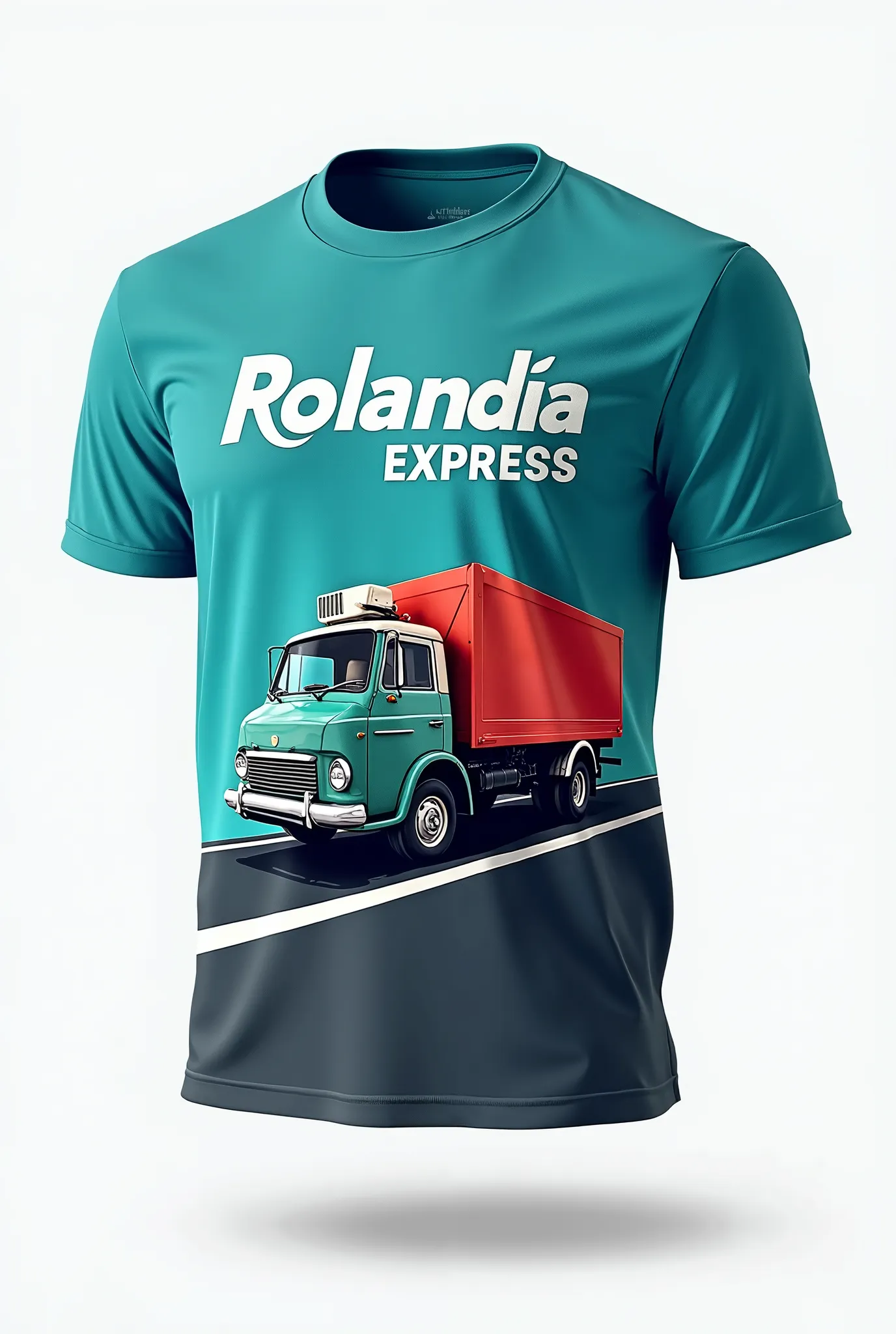 Just the photo of the shirt with my logo and the words Rolândia express 