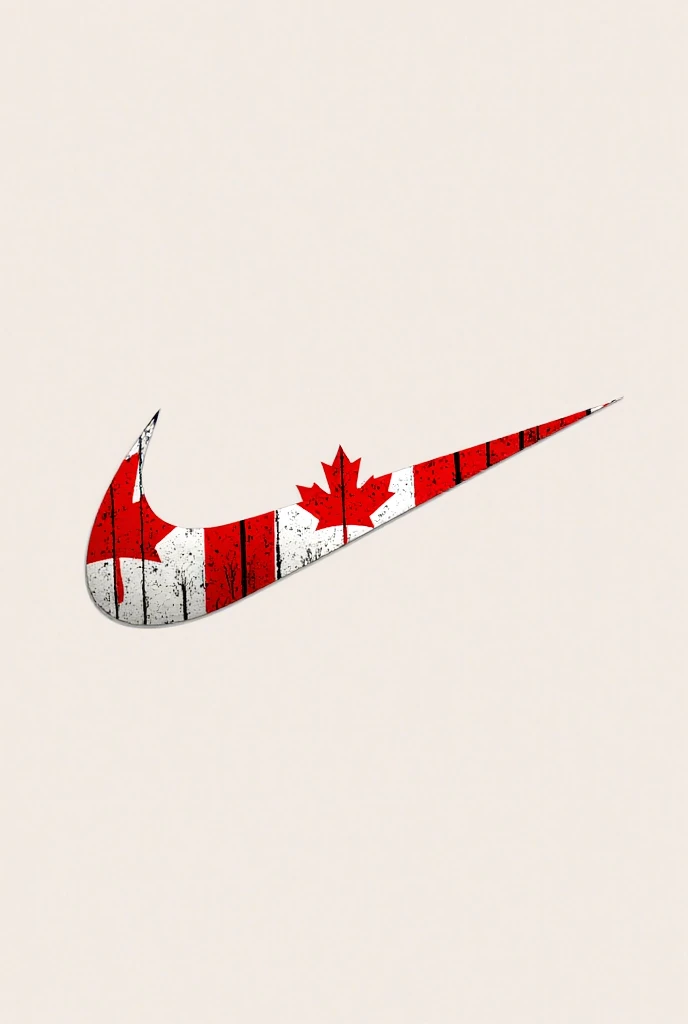 Nike Canadian flag logo in the center 