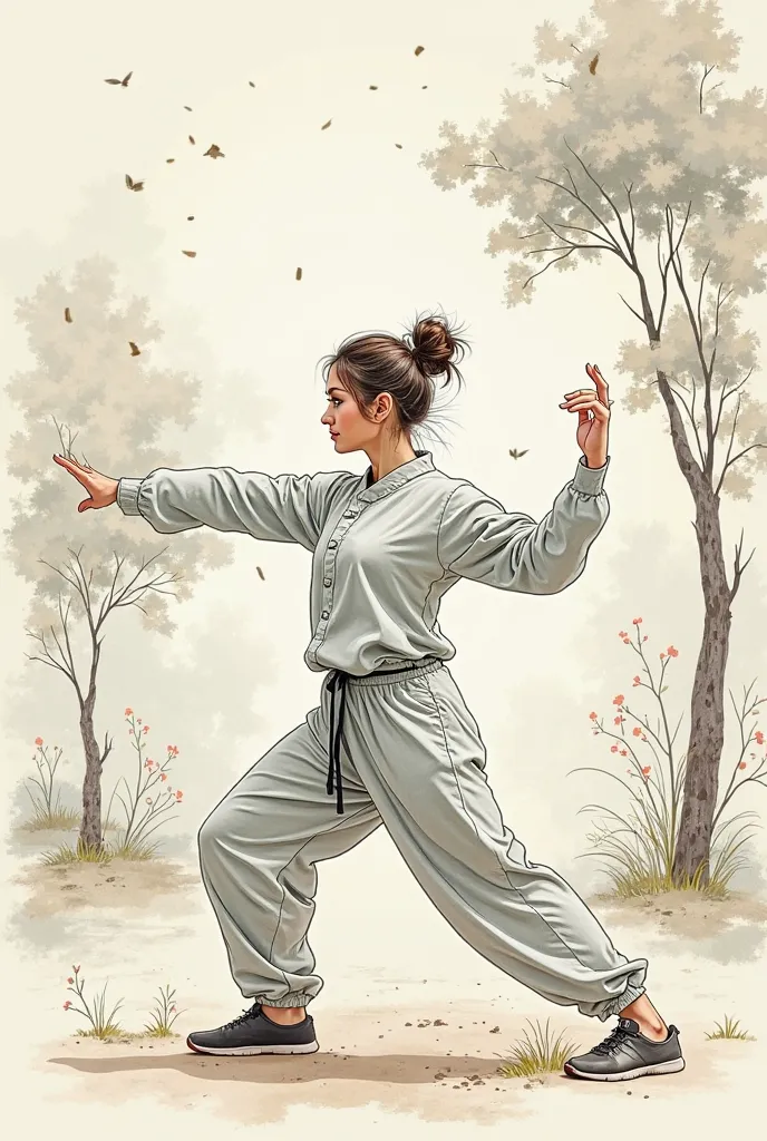 draw: A person practicing tai chi in a park, with a relaxed expression.

draw: A person sitting in a quiet cafeteria, leyendo un libro y with a relaxed expression.

draw: A person sitting in their room, escuchando música clásica y with a relaxed expression...