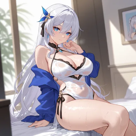 Honkai Impact 3、Kiana、best image quality、 best thighs、Beautiful breasts、wet body、