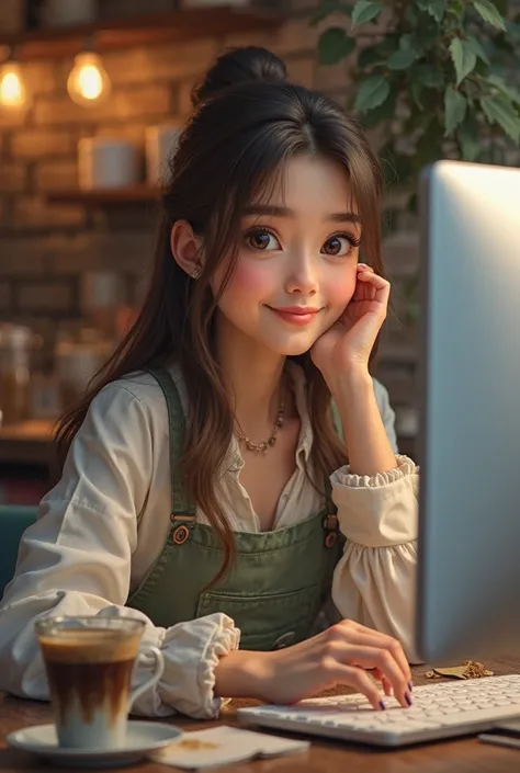 A pretty girl who likes to repair computers and coffee 