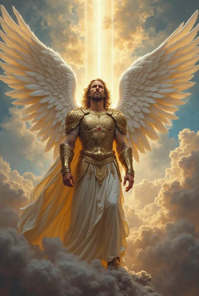 Biblicallg accurate painting of Archangel Michael.