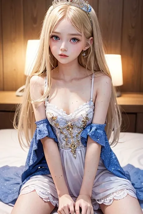 beautiful girl, young, beautiful little 11 yers old Russian girl long blonde hair tiny short dress, dressing like a princess, having sex with an older man in a birthday party