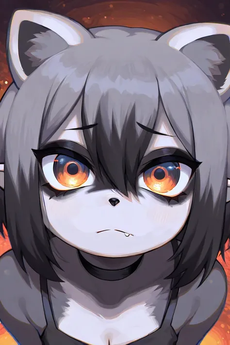 Emo raccoon furry  girl