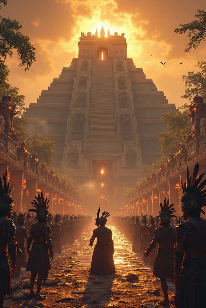 . POV in Tenochtitlán — Aztec Sacrifice Ritual
"You are kneeling before the immense Temoir Mayor in Tenochtitlán, surrounded by a crowd of Aztec warriors and priests. Hands shake as they hold an offering of flowers and cacao to the gods. At the top of the ...