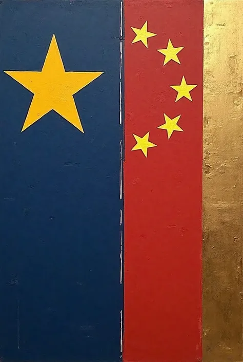 Overall structure：
- use a square canvas，size ratio 1:1。
- the canvas is divided into the left and right halves，on the left side is the Chinese part，on the right side。
symbolizes friendship and cooperation between China and Laos（gold，#FFD700），of the width ...