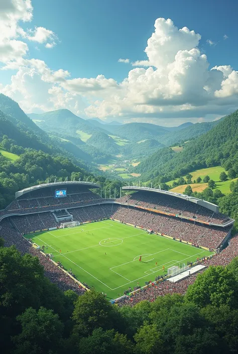 Soccer stadium scenery background size landscape 