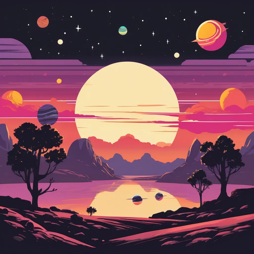 {3 suns}, (2d, only planets, no other scene), { Game icons, proper shape}, Worn Label, Simple Illustration, Brand Logo, Moderate Saturation, (solid color background), correct, logo, dusty, Realism