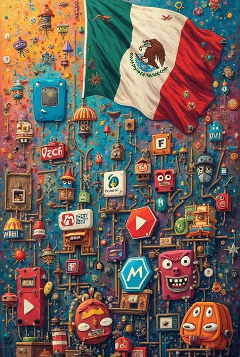 Create a collage with Telcel at&t Motorola Huawei Samsung Pay Joy from Mexican companies