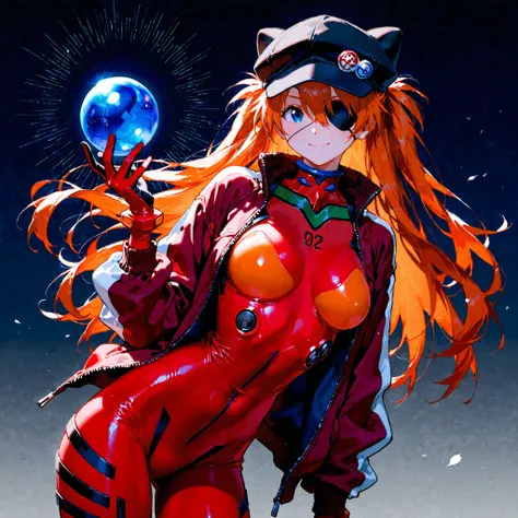 Highest quality、  748cm style  ,       、           8k Wallpaper、         masterpiece、     、  high detail、、            absurd,            latest,                 Neon Genesis Evangelion、  female 1 person、 、  Su Long Aska Langley 、  orange hair、           bl...