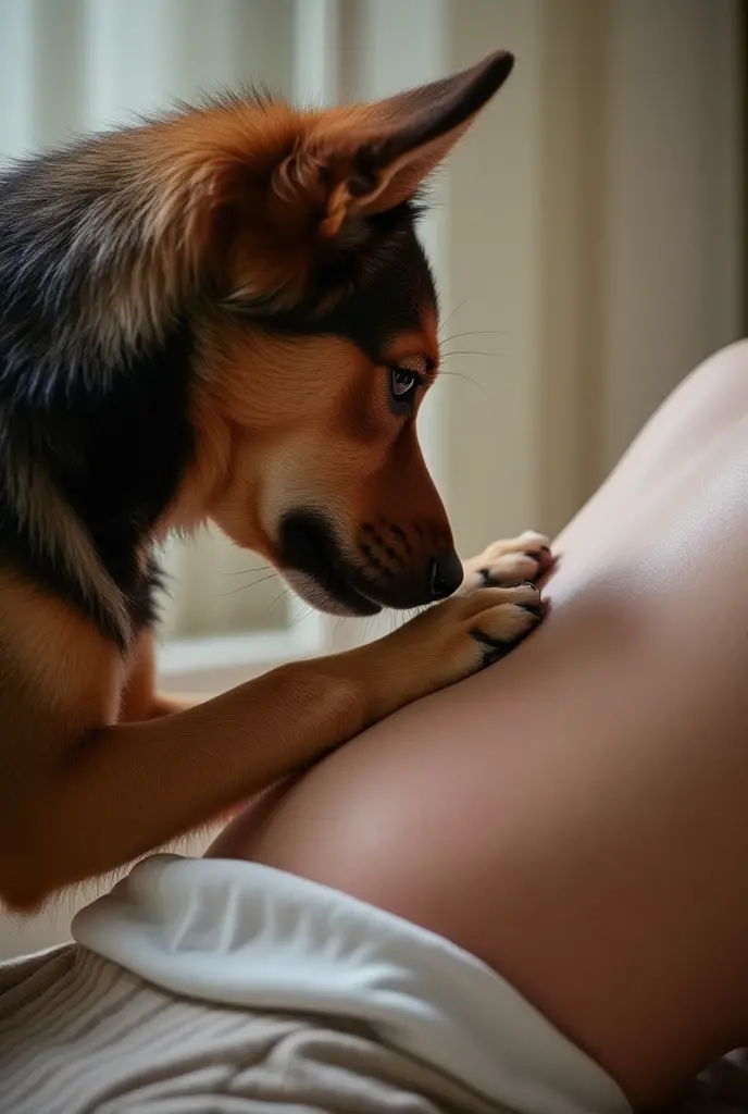 Girl doggy style position