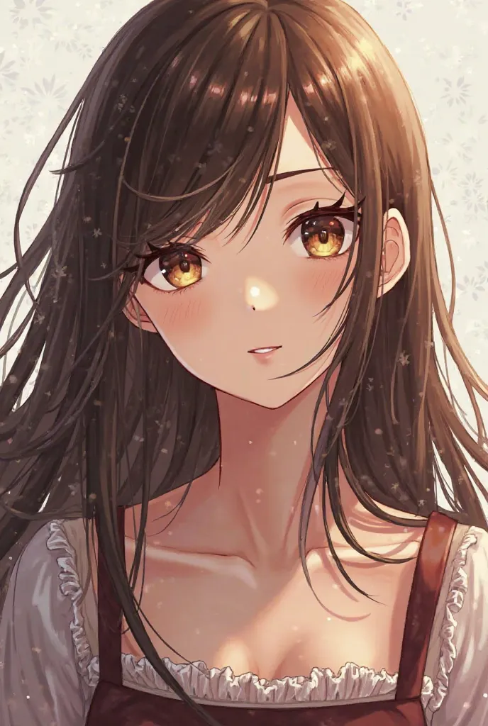 Chizuru Ichinose,  masterpiece, ultra detail, long loose hair, brown eyes, complete body