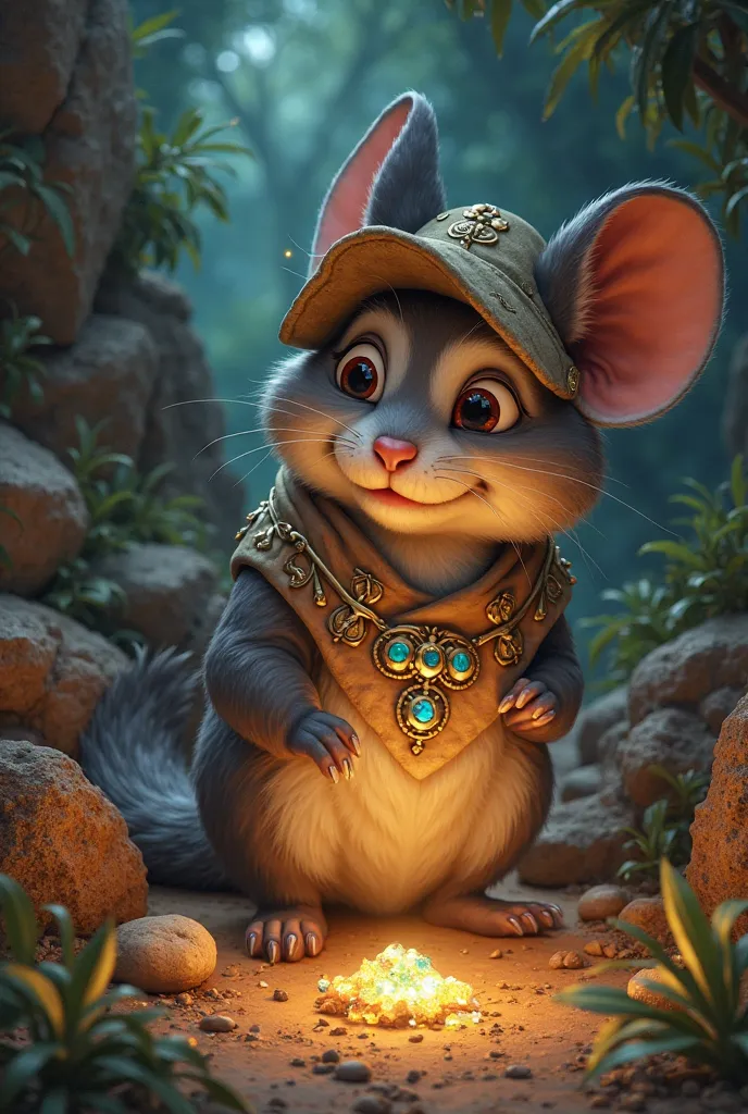 **Scene 4: Choco Becomes Rich**
- After many trials, Choco stumbles upon a hidden cave filled with gems and precious minerals.  
- His discovery makes him extremely wealthy, earning him the title "Chinchilla Tycoon."  
- Choco uses his newfound wealth to b...