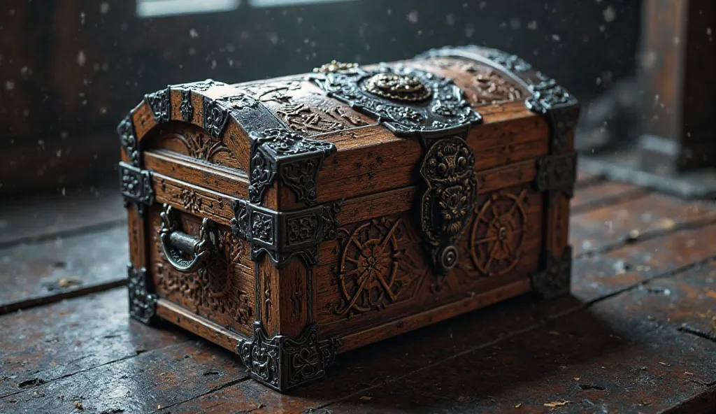 A wooden treasure box taboot e Sakina