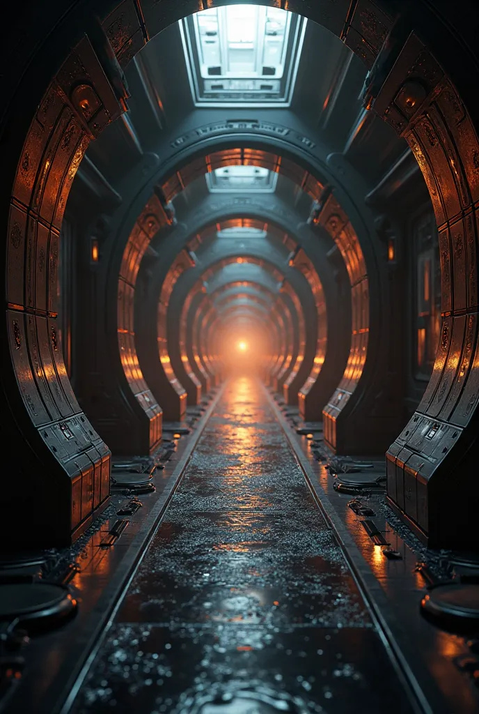 Take a little black gold background inside the spaceship aisle. Let's get a little more detail.