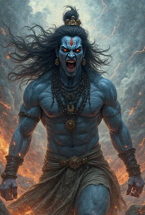 Lord shiva angry