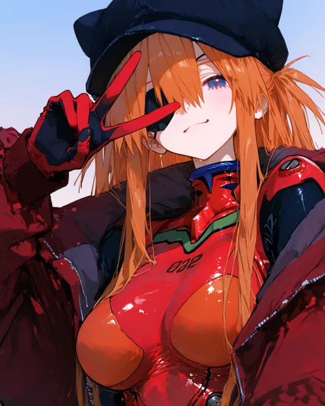 Highest quality、  748cm style  ,       、           8k Wallpaper、         masterpiece、     、  high detail、、            absurd,            latest,                 Neon Genesis Evangelion、  female 1 person、 、  Su Long Aska Langley 、  orange hair、           bl...