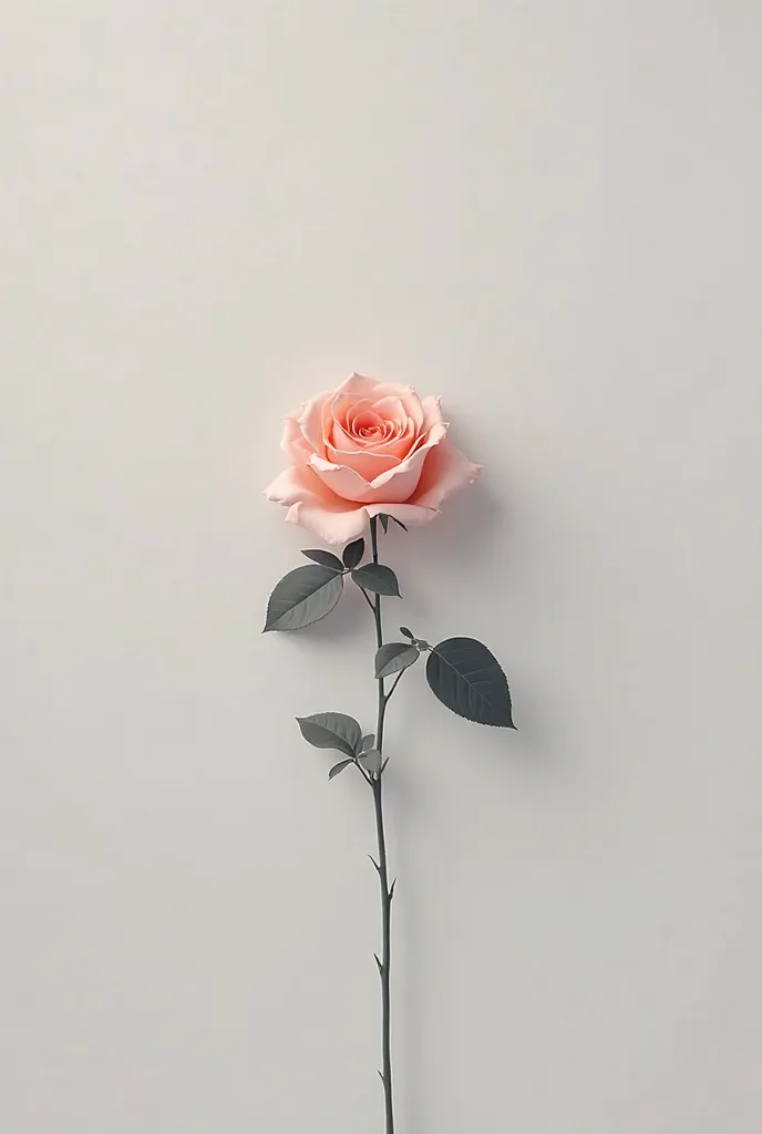 Imagine a gray background with a rose for a poster 