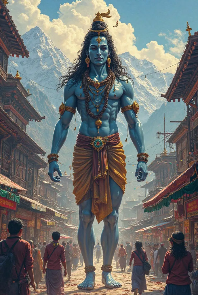 Mahadev in nepal city 