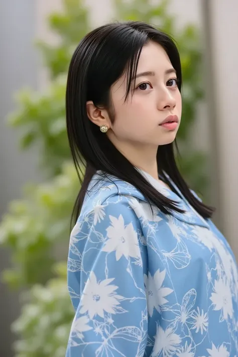 masterpiece、８ｋ、Highest quality、21 years old、smile、beautiful eyes、full body、From the side、Riverbank、Large Tree、On the tree、  night 、null、(((Many stars)))、nullを見上げる、looks into the distance、(( light blue yukata))、Beautiful woman with blue flower pattern 、 Cou...