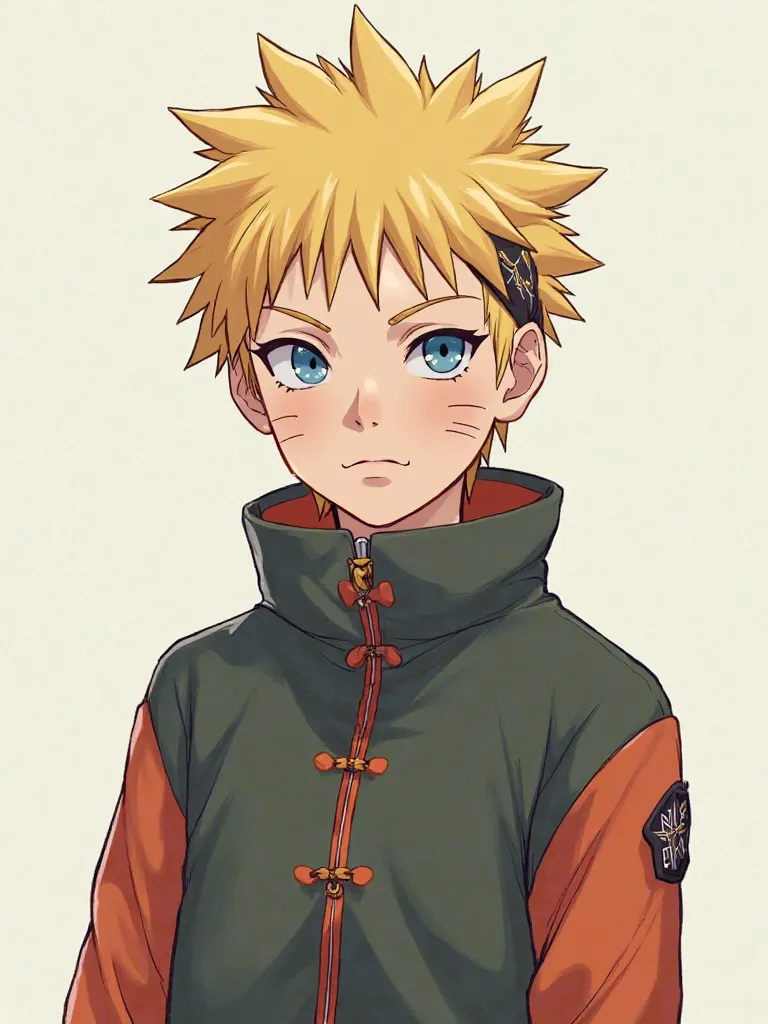 Naruto boy Short Hair, Blonde Hair, spiky hair, Blue eyes, Reference Sheet, Braid, 