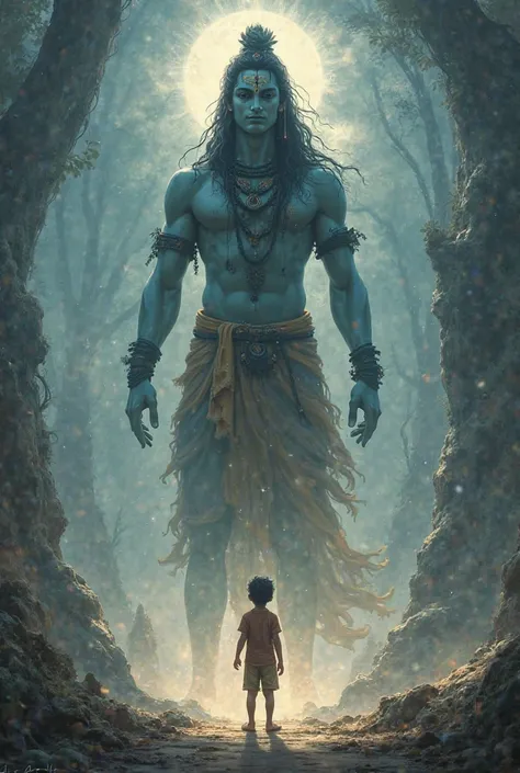 Mahadev ladke ke piche khade ho aur vah ladka Mahadev ke aage