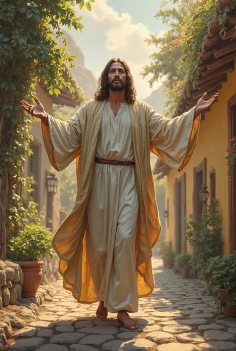 Jesus opening his arms in Matachito