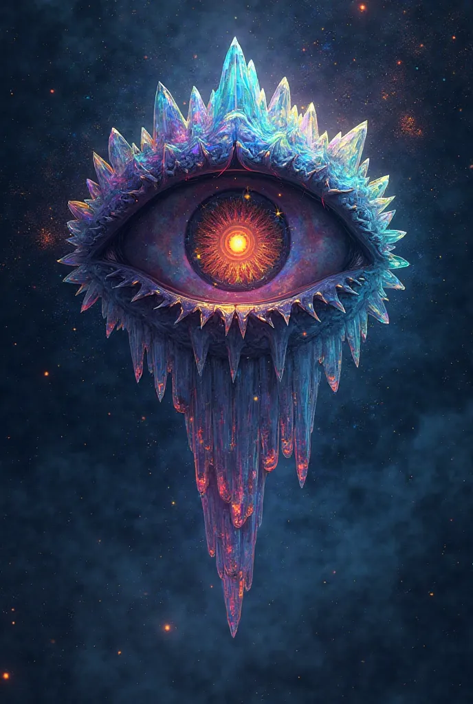  Wallpapers, vertical ,Dark Theme , stars,zodiac,The large single eye in the center is a rainbow crystal., has no life.,There is no human face,, the pupil is the mouth, there are silver fangs.