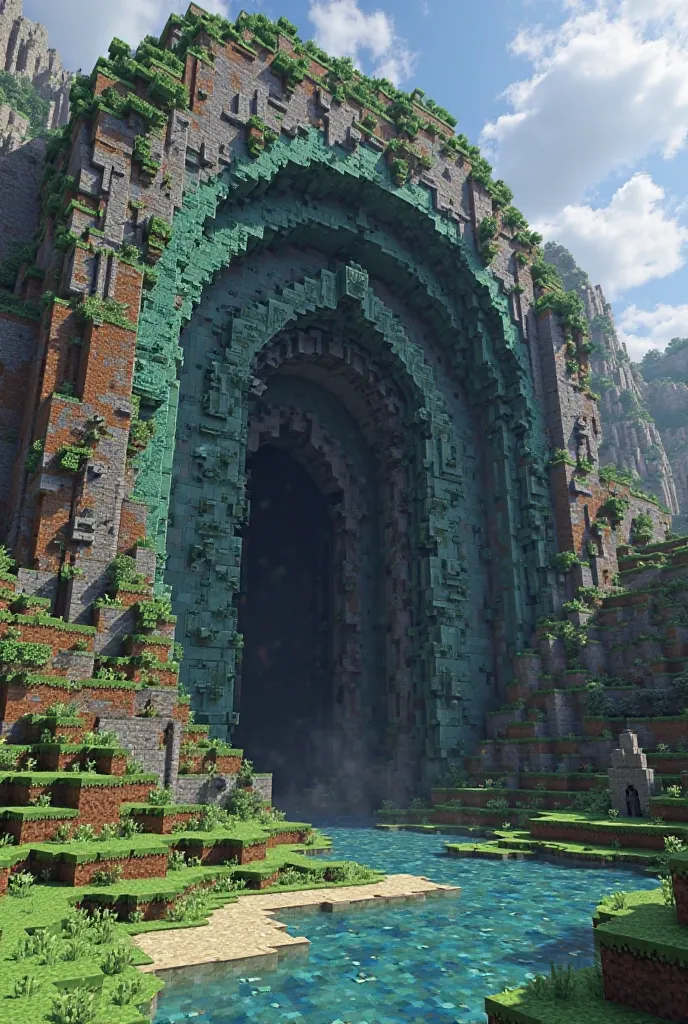 Dessine une photo ou l’on vois un skin Minecraft nain portant une ache avec un masse au niveau du haut de manche avec un genou à terre devant l’immense entrée de la Moria (tout dois être fait en blocs pour rester dans Minecraft)
Ps: tu mettre de la 3D