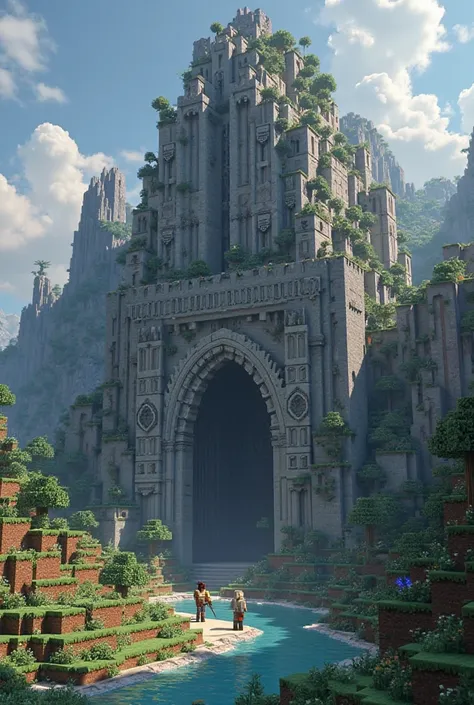 Dessine une photo ou l’on vois un skin Minecraft nain portant une ache avec un masse au niveau du haut de manche avec un genou à terre devant l’immense entrée de la Moria (tout dois être fait en blocs pour rester dans Minecraft)
Ps: tu mettre de la 3D n’ou...