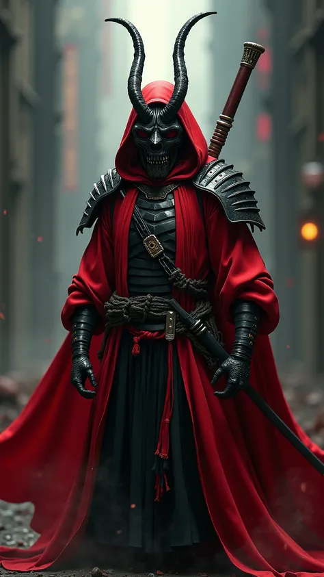  in red and black costumes,  Picture Inspired by Kano Hogai , cgsociety contest winner , Gothic art, Photo of  , demon samurai, Beautiful Male Grim Reaper, Bone Girl Skeleton Geisha,  very pretty cyberpunk samurai , Handsome Japanese Demon Boy ,  a samurai...