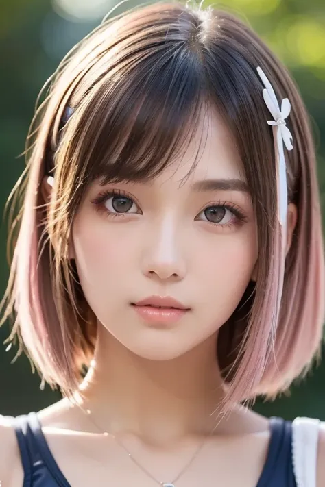 (8k, 4K,  top quality, faceup, high definition: 1.2), ( Master Stick ,  realistic,  Photorealistic: 1.4),  1 girl, Alone,  beautiful faces,  eyelash , nose,  glossy lips, ( beautiful eyes,  beholder,  white skin,  white skin: 1.5),  clean skin,  upper body...