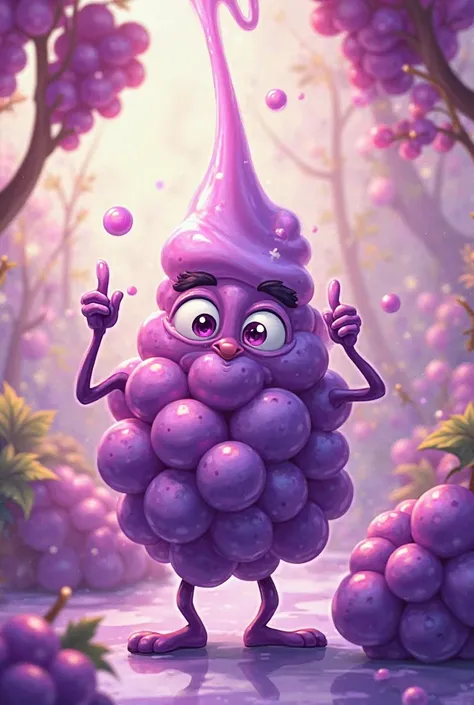 Grape Syrup Cartoon