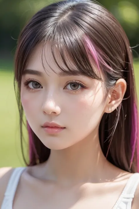 (8k, 4K,  top quality, faceup, high definition: 1.2), ( Master Stick ,  realistic,  Photorealistic: 1.4),  1 girl, Alone,  beautiful faces,  eyelash , nose,  glossy lips, ( beautiful eyes,  beholder,  white skin,  white skin: 1.5),  clean skin,  upper body...