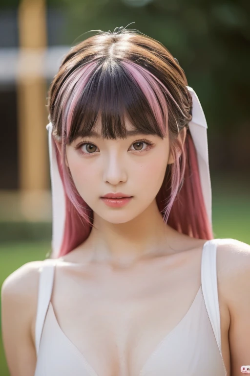 (8k, 4K,  top quality, faceup, high definition: 1.2), ( Master Stick ,  realistic,  Photorealistic: 1.4),  1 girl, Alone,  beautiful faces,  eyelash , nose,  glossy lips, ( beautiful eyes,  beholder,  white skin,  white skin: 1.5),  clean skin,  upper body...