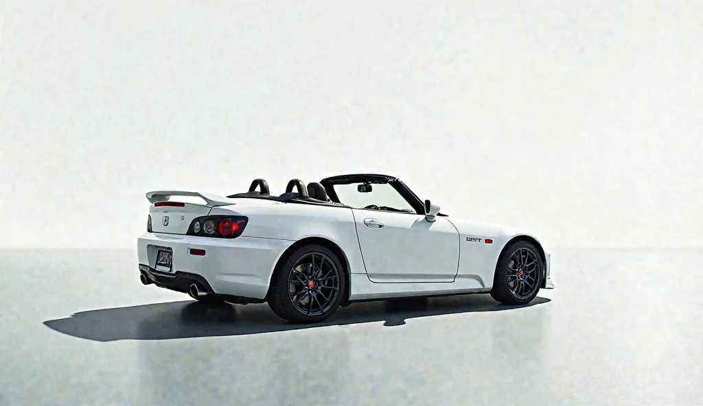 (Honda S2000) color "white"backside and inside view