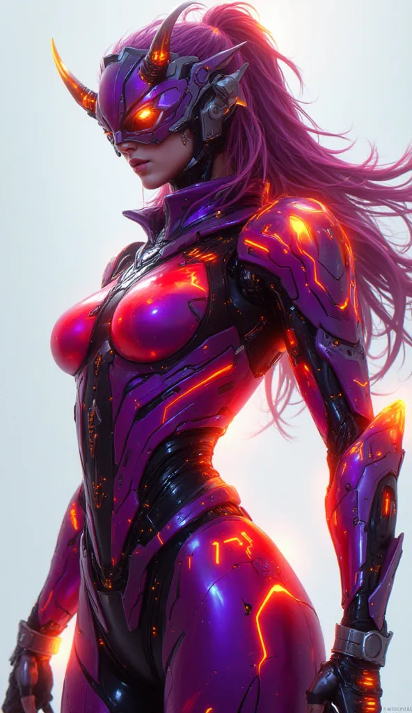 (masterpiece:1.2), Highest quality, high resolution,  Unity 8K Wallpaper , (Ultra-realistic illustrations:1.0),  beautiful details,  very detailed about trends, perfect lighting, Neon color,  very detailed about trends CG, Shine eyes, backlight, armor, fak...