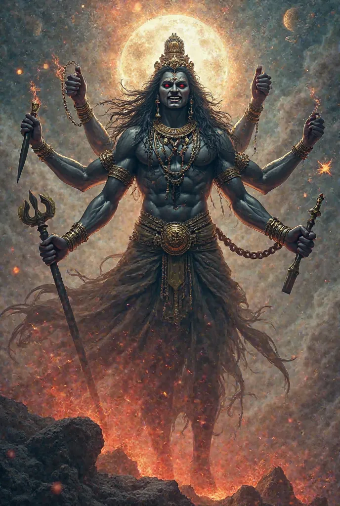 Lord Shiva in khalabhairava avatar