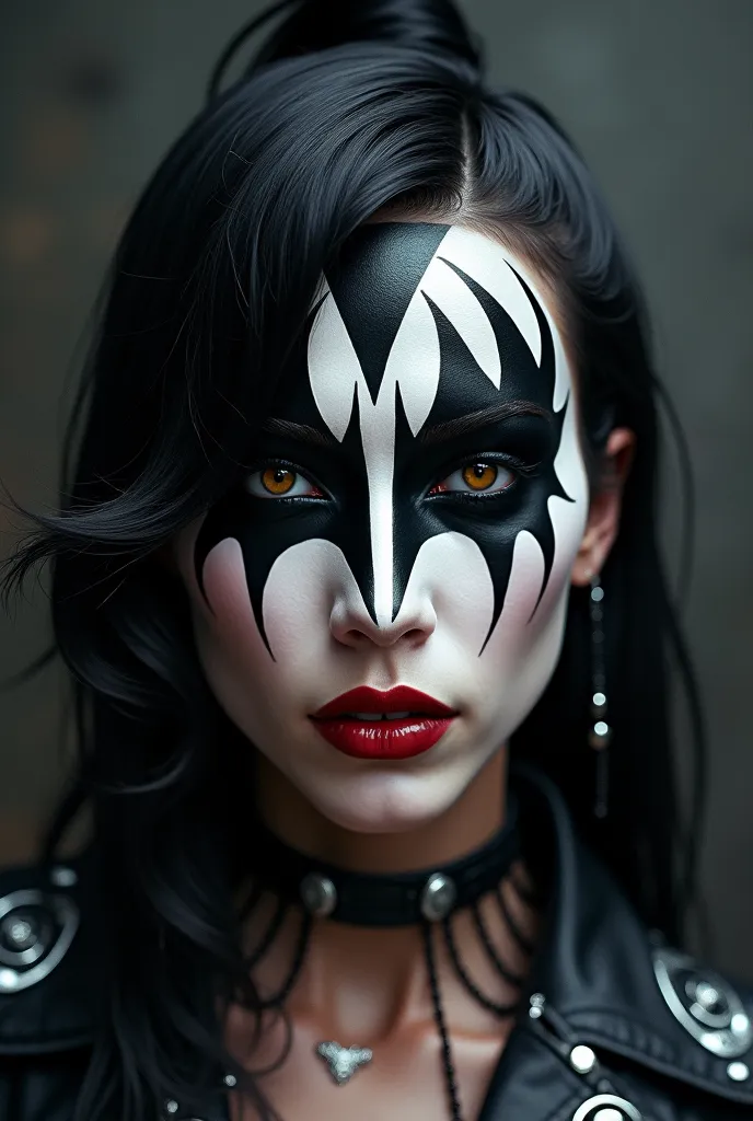 KISS band style make up for a member called 'The Empress'
